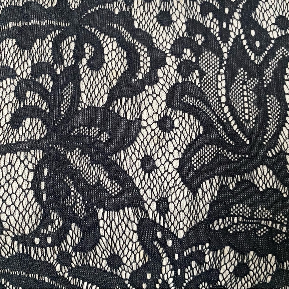 THREE HEARTS | Little Black lace dress, lace overlay style - Large - Picture 5 of 8